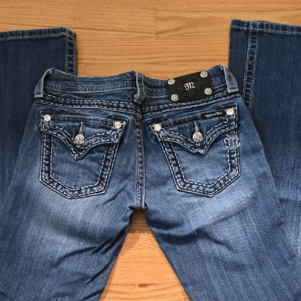 Miss Me Medium Blue Boot Cut Jeans
